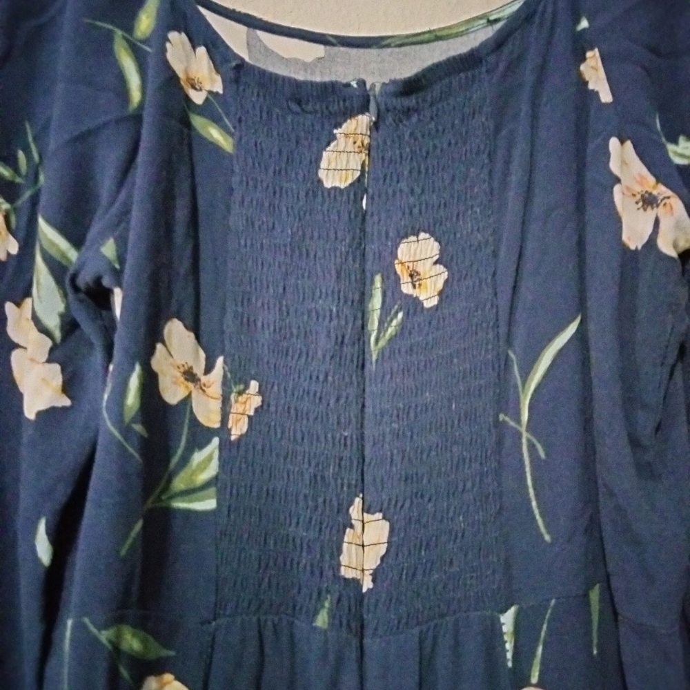 Floral Ruffle Sleeve Mini Dress - Picture 4 of 5